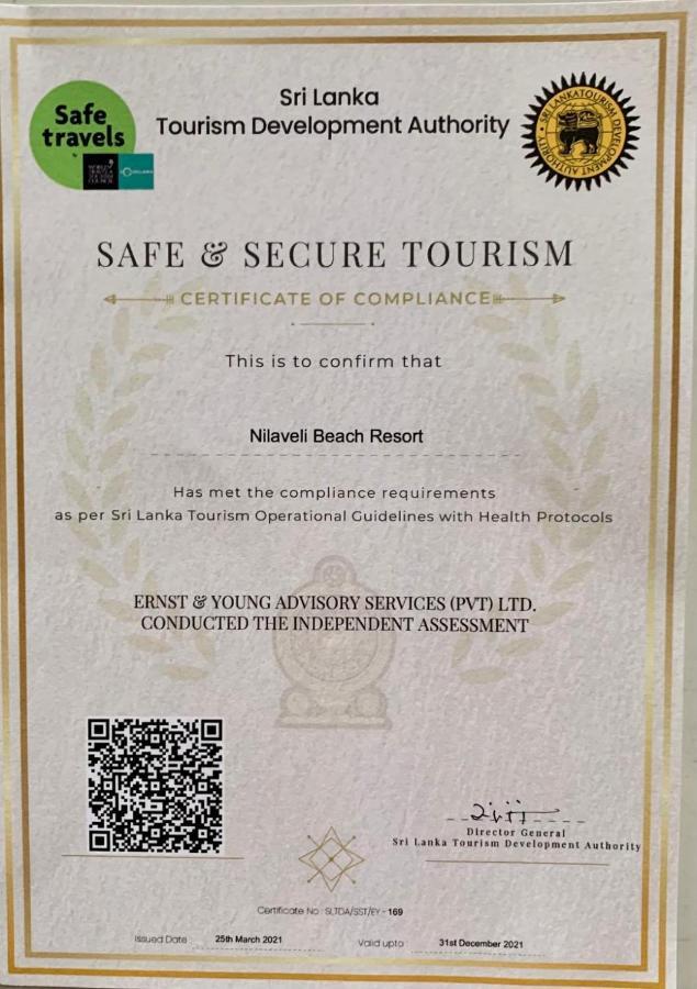 Nilaveli Beach Resort - Level 1 Certified מראה חיצוני תמונה